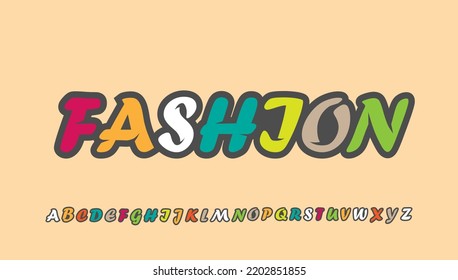 Fashion typography letter logo design