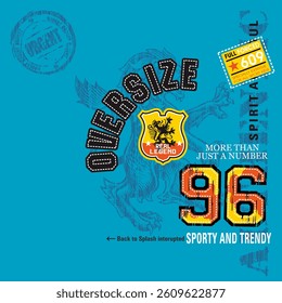 Fashion typography slogan. Vector illustrations for printed t-shirts, screen printing