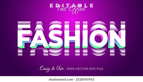 fashion typography trendy editable text effect