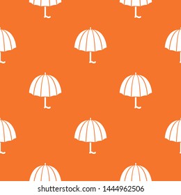 Fashion umbrella pattern vector orange for any web design best
