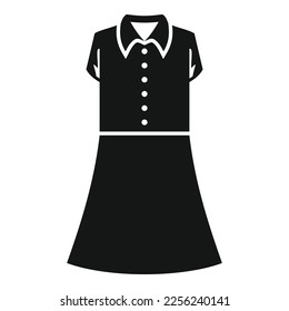 Fashion uniform icon simple vector. College dress. Education code
