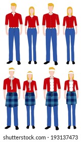 Fashion uniform set 