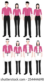 Fashion uniform set.