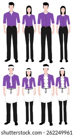 Fashion uniform set.
