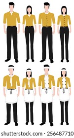 Fashion uniform set. Fashion Business concept