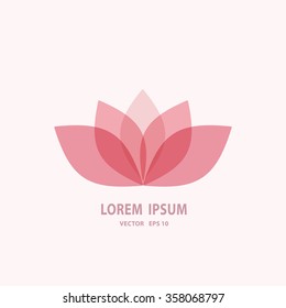 fashion unique flower logotype vector image, the trend