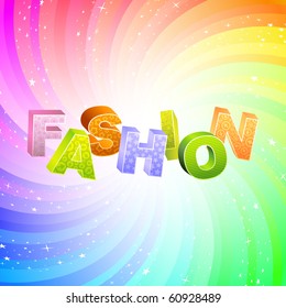 FASHION. Vector 3d illustration.