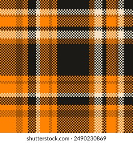 Fashion vector background plaid, rustic texture tartan seamless. Invitation check fabric pattern textile in black and bright colors palette.