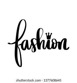 Fashion Vector Hand Drawn Lettering Phrase Stock Vector (Royalty Free ...