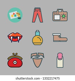 fashion vector icon set
