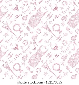 Fashion vector illustration. Female things. Vector Wallpaper