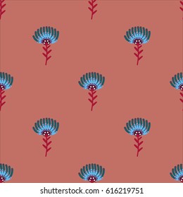 Fashion vector illustration, pattern, flowers