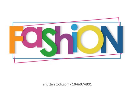 Fashion vector letters