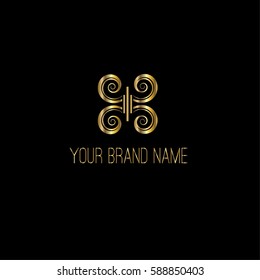 Fashion vector logo design template
