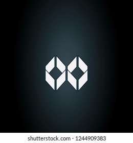Fashion vector logo . Geometric vector logo. Abstract emblem. Construction sign design