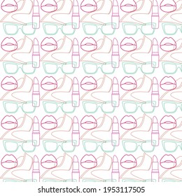 Fashion vector pattern of elements