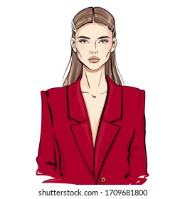 blazer sketch