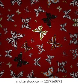 Fashion vector summer pattern with hand drawn butterflies. Cute background for paper, design of fabric, wrappers and wallpaper. Vector illustration. Seamless pattern.