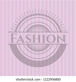 Fashion vintage pink emblem