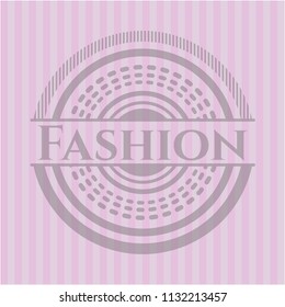 Fashion vintage pink emblem