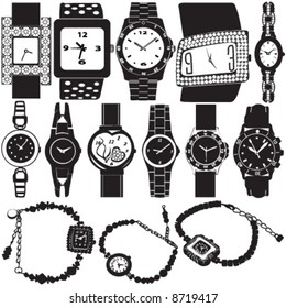 fashion watch vector