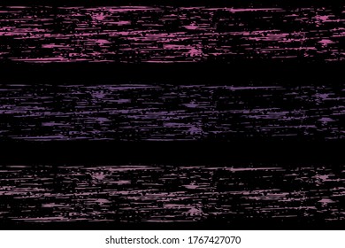 Fashion watercolor brush stripes pattern on black. Violet and pink paintbrush lines vertical texture for backdrop. Hand drown paint strokes design. For garment.