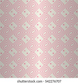 Fashion white decorative seamless pattern in zig-zag style. Classic tracery. Equable puzzle repeatable backdrop. Colored, symmetrical design for packing-paper, packing-paper, surface or other purpose.