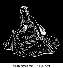 Fashion Woman Female Dress Lady Vector