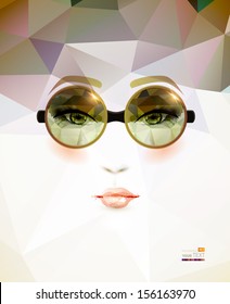 fashion woman with glasses 