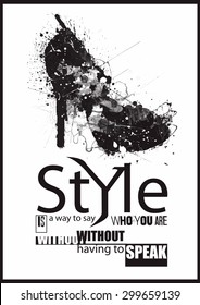 Fashion Woman shoe from quotes.