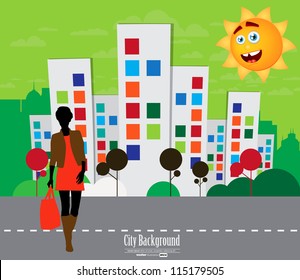 Fashion woman shopping