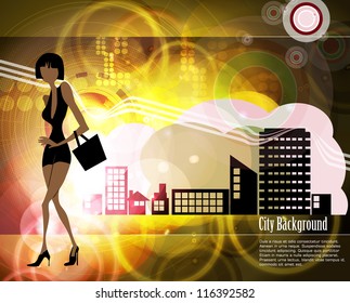 Fashion woman shopping
