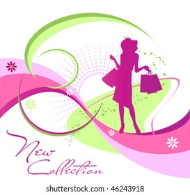 Fashion woman silhouette