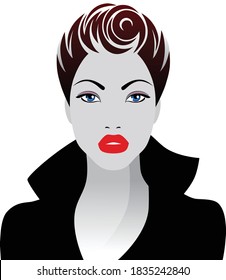 Fashion woman in style pop art. Vector illustration.