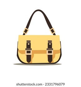 Fashion women bag accessory, flat illustration design element
