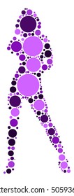Fashion Women shape vector design by color point