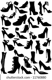 fashion women shoes silhouette