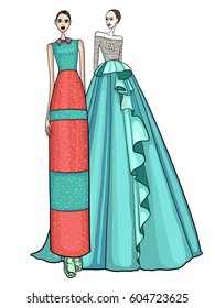 Fashion women, vector illustration
