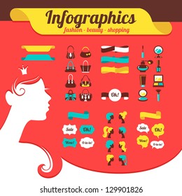 Fashion women's infographics