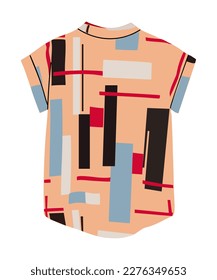 Fashion womens modern top, blouse vector isolated