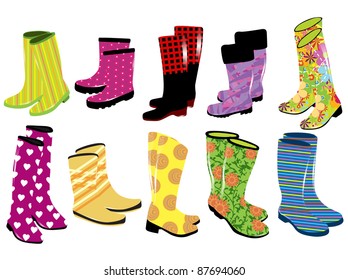 Fashion women's rubber boots