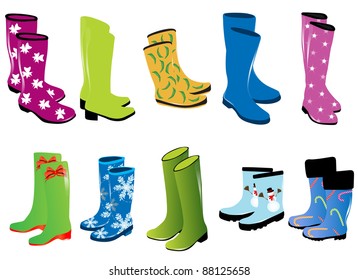 Fashion women's rubber boots