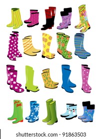 Fashion women's rubber boots