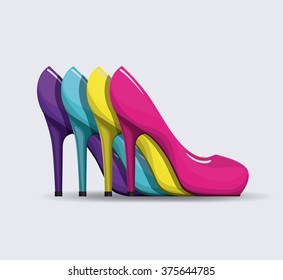 fashion women's shoes design 