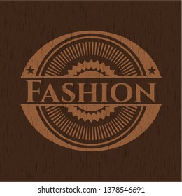 Fashion wood emblem. Vintage.