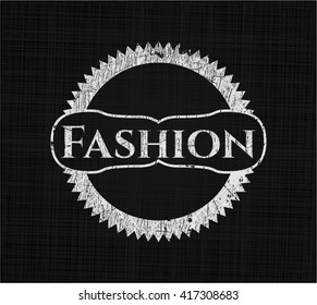 Fashion written on a chalkboard