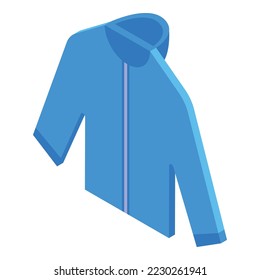 Fashion zipper icon isometric vector. School outfit. Kid cute
