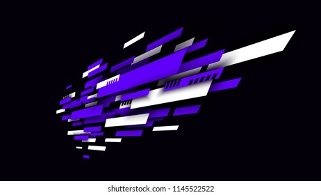 Fashionable abstract background. Composition of geometric shapes. Vector illustration of a sports poster.