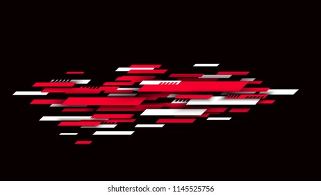 Fashionable abstract background. Composition of geometric shapes. Vector illustration of a sports poster.