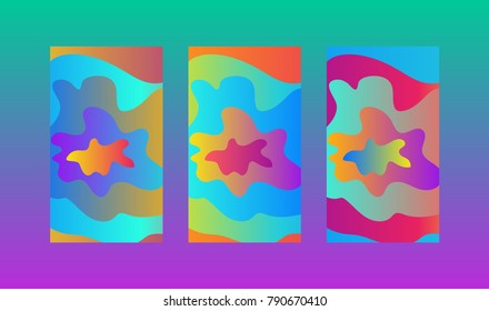 Fashionable abstract background with different gradients. Ultraviolet.